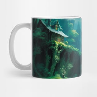 Ornate Witch Cottage in a Forbidden Woods Mug